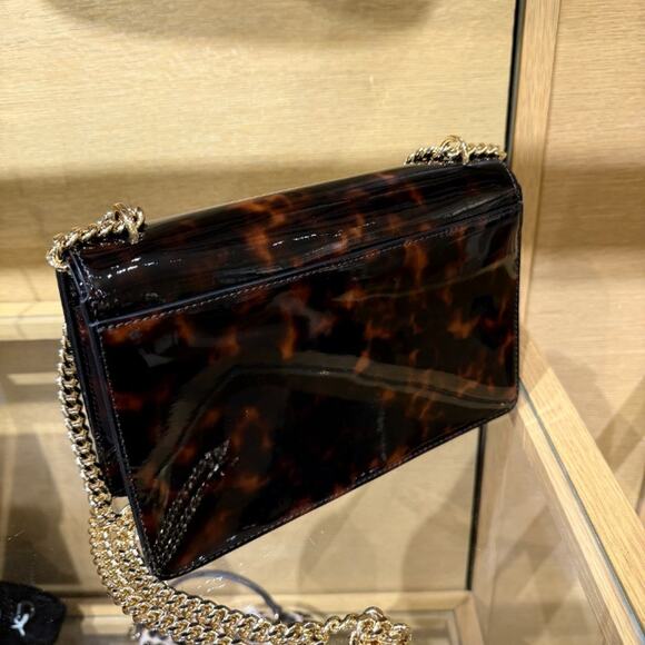 Best Price‼️Tory Burch Emerson Adjustable Shoulder Bag 165964 Tortoise $598 - Picture 4 of 16